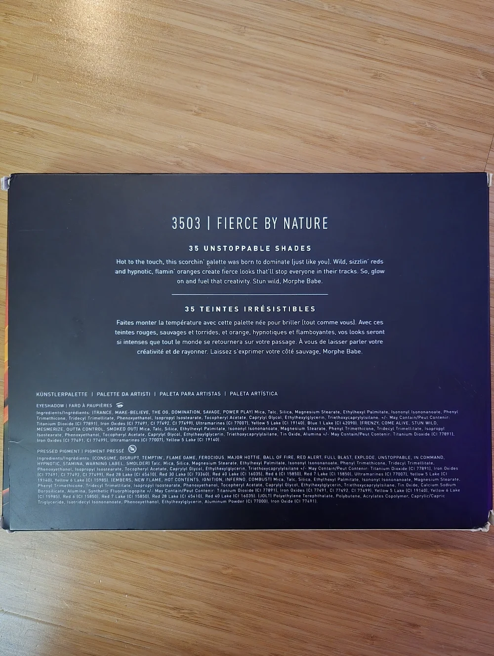 Morphe 3503 Fierce By Nature Eyeshadow Palette